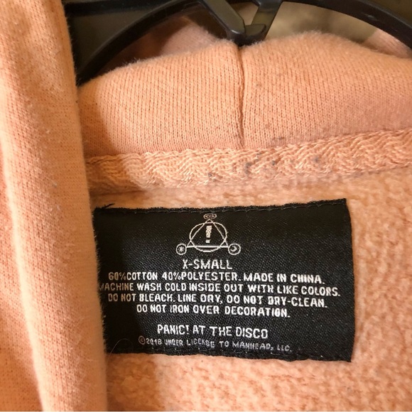 Panic at the‎ Disco Pray for the wicked Colorblock Hoodie Black Pink XS - Picture 6 of 7